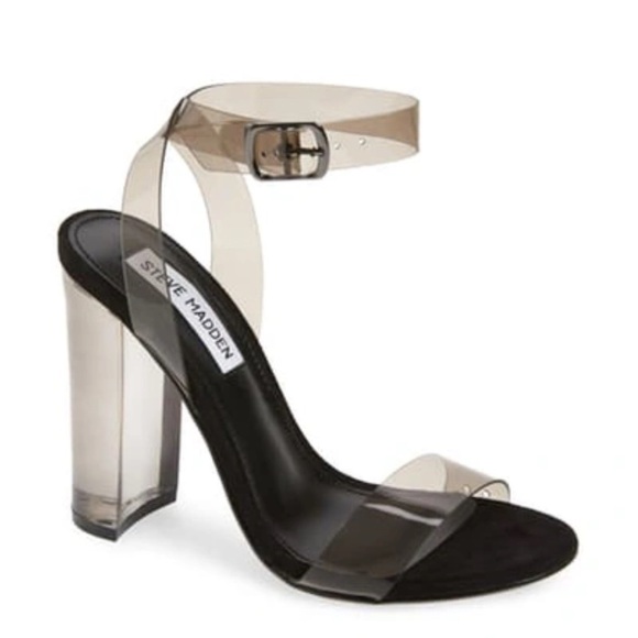 Steve Madden Shoes - Steve Madden Camille Black Smoke Sandal Heel Sz 7.5